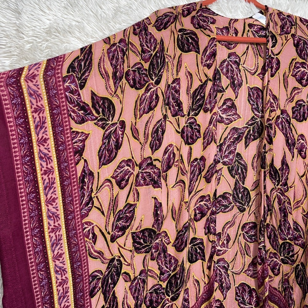 Time and True Women’s Boho Kimono DusterCardigan Size S/M‎ - Picture 8 of 12